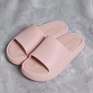 NWT J/Slides Women's Lt Pink/Eva Squish Beach Slides Size 7M